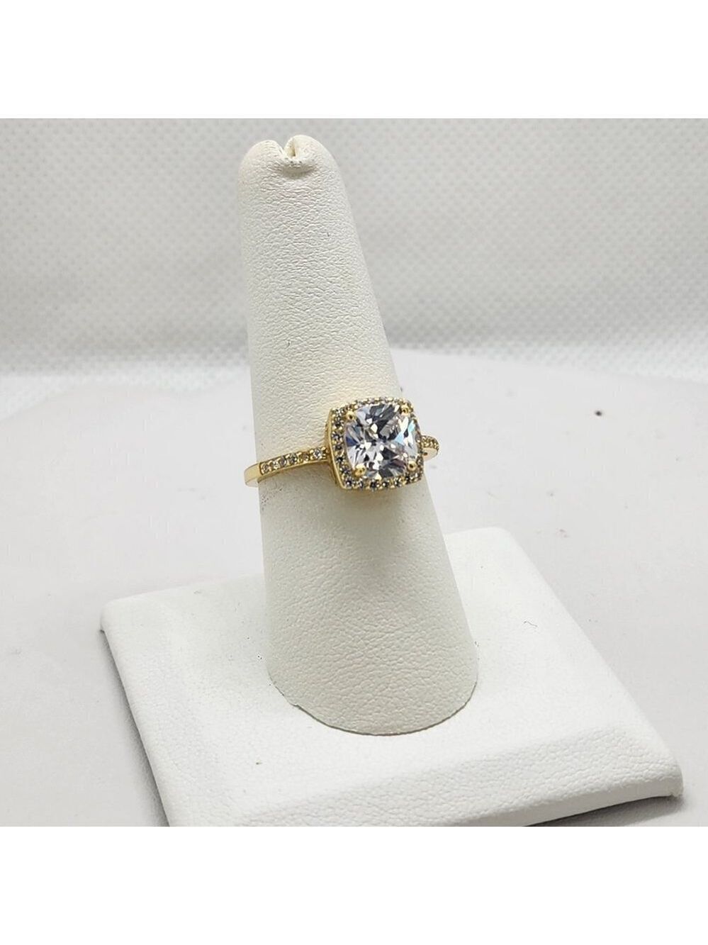Brand New Sterling Silver 925 Square Gemstone Ring